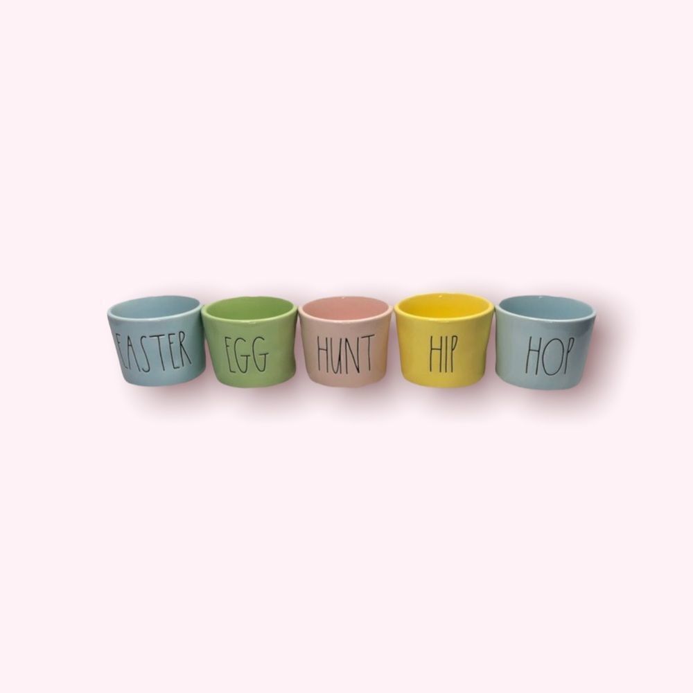Rae Dunn EASTER EGG HUNT HIP HOP coloring cups
